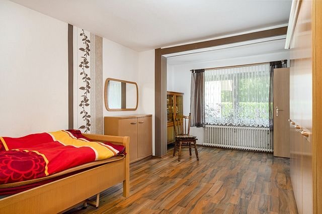 Blick in das Schlafzimmer