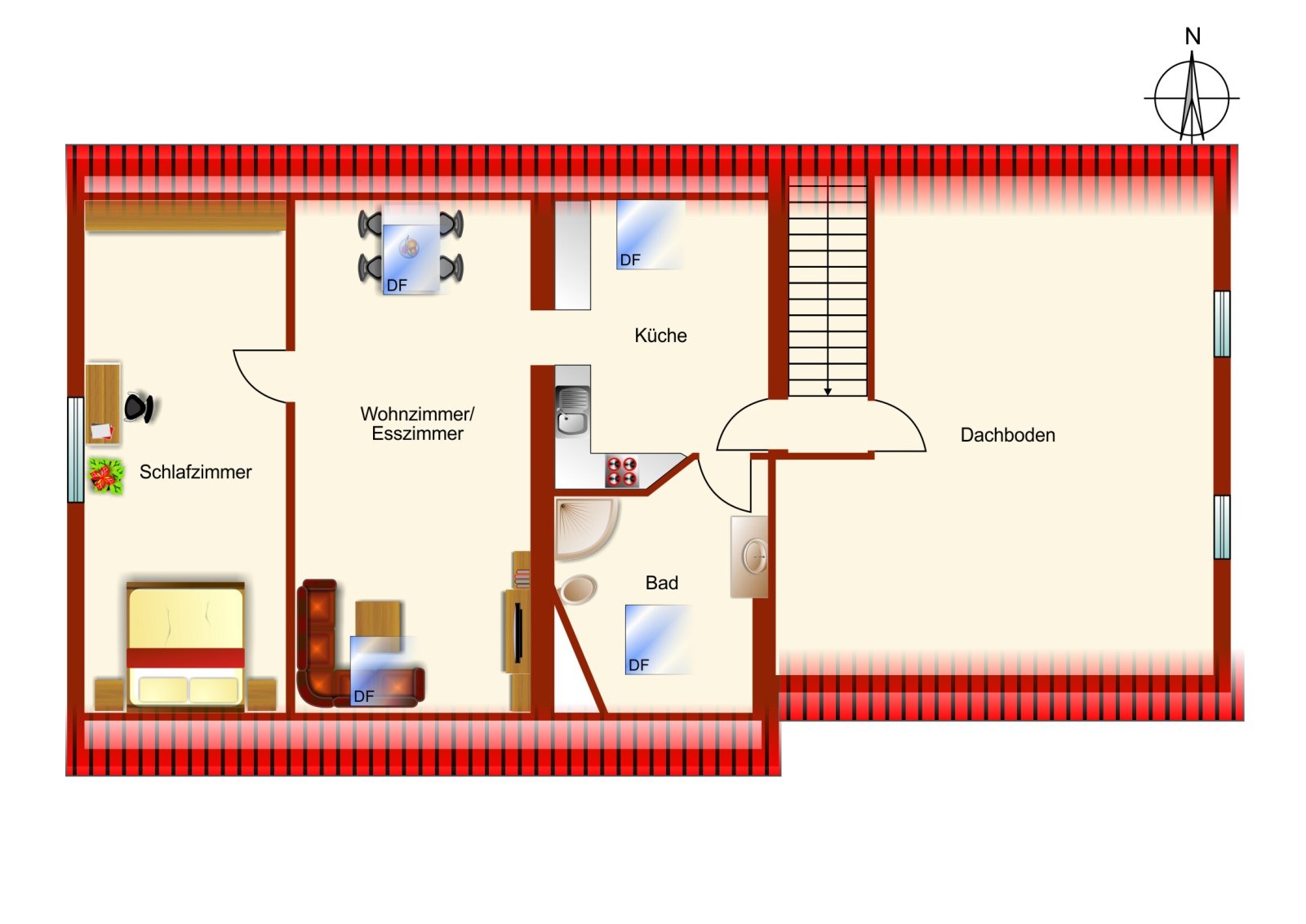 Grundriss Dachgeschoss