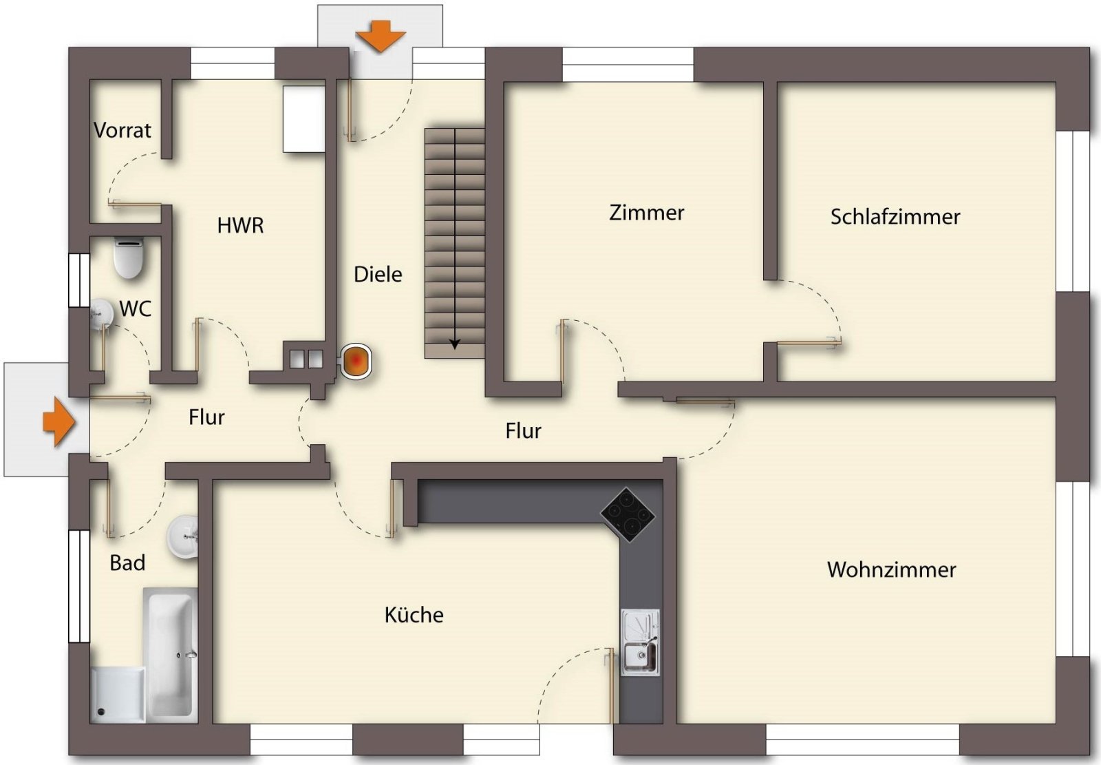 Grundriss Erdgeschoss