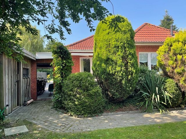 Eingegrüntes Grundstück (Hinteransicht)