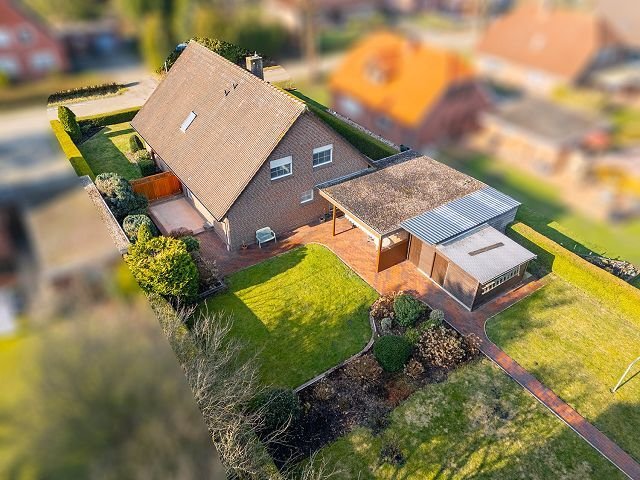 Das Wohnhaus aus der Vogelperspektive