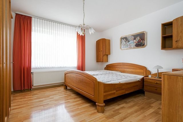 Blick in das Schlafzimmer