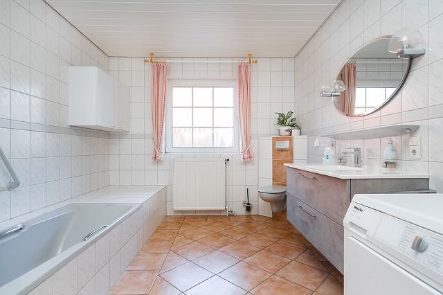 Blick in das Badezimmer