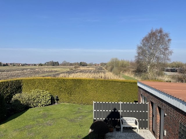 Blick auf die Garage