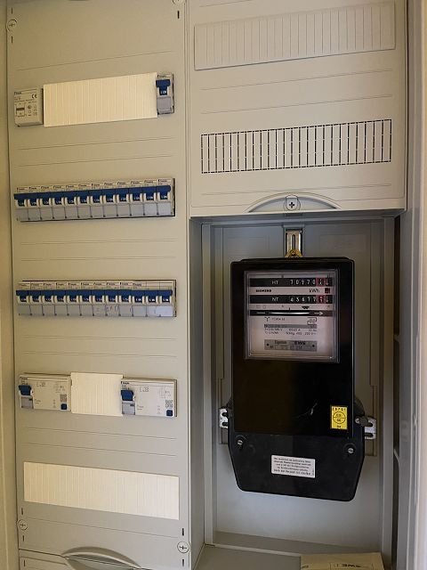 Zählerschrank mit FI-Schutz