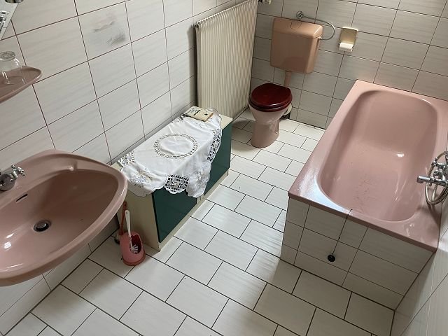 Blick in das Badezimmer