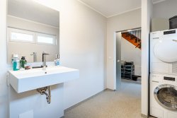 Blick in das Badezimmer Blick in das Badezimmer